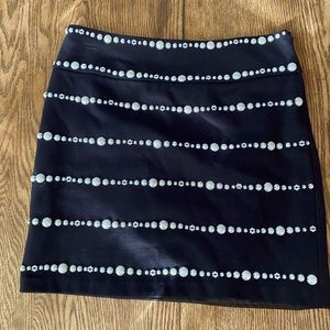 I-N-C International Concepts Black Pearl High Waist Skirt Size 2